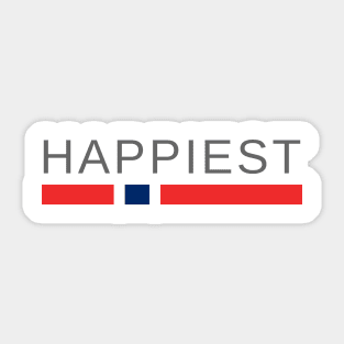 Happiest Norway Sticker